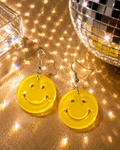 Smiley Face Dangle Earrings