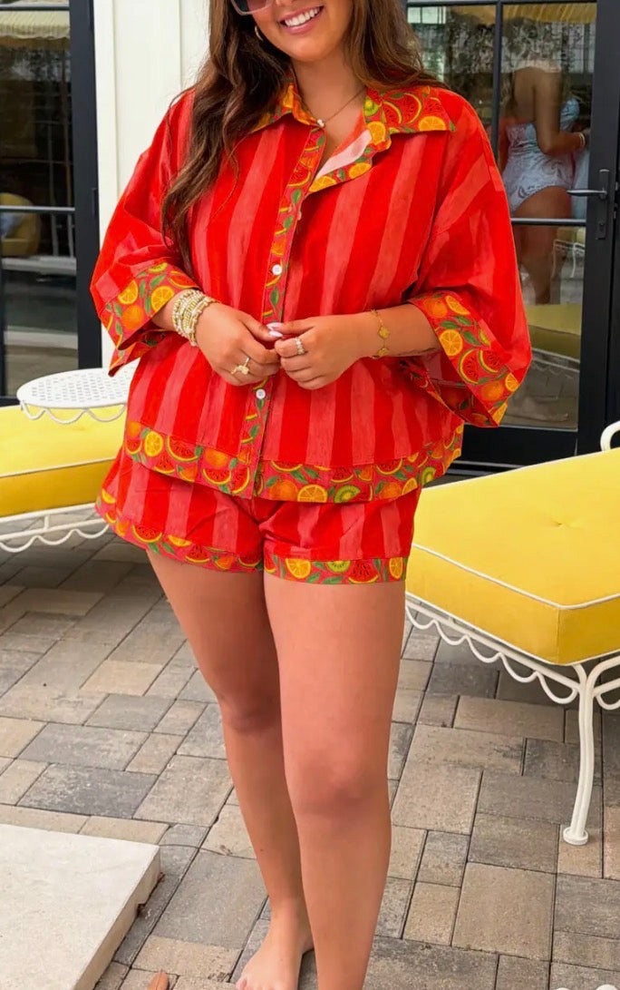 Tutti Frutti Stripe Set
