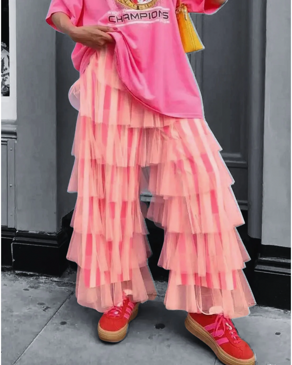 Pretty in Pink Ruffle Pants