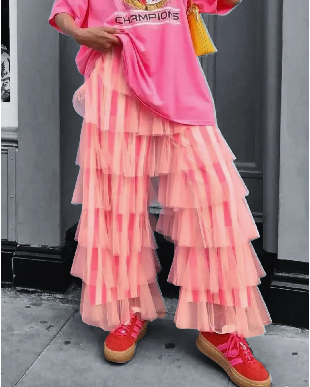 Pretty in Pink Ruffle Pants