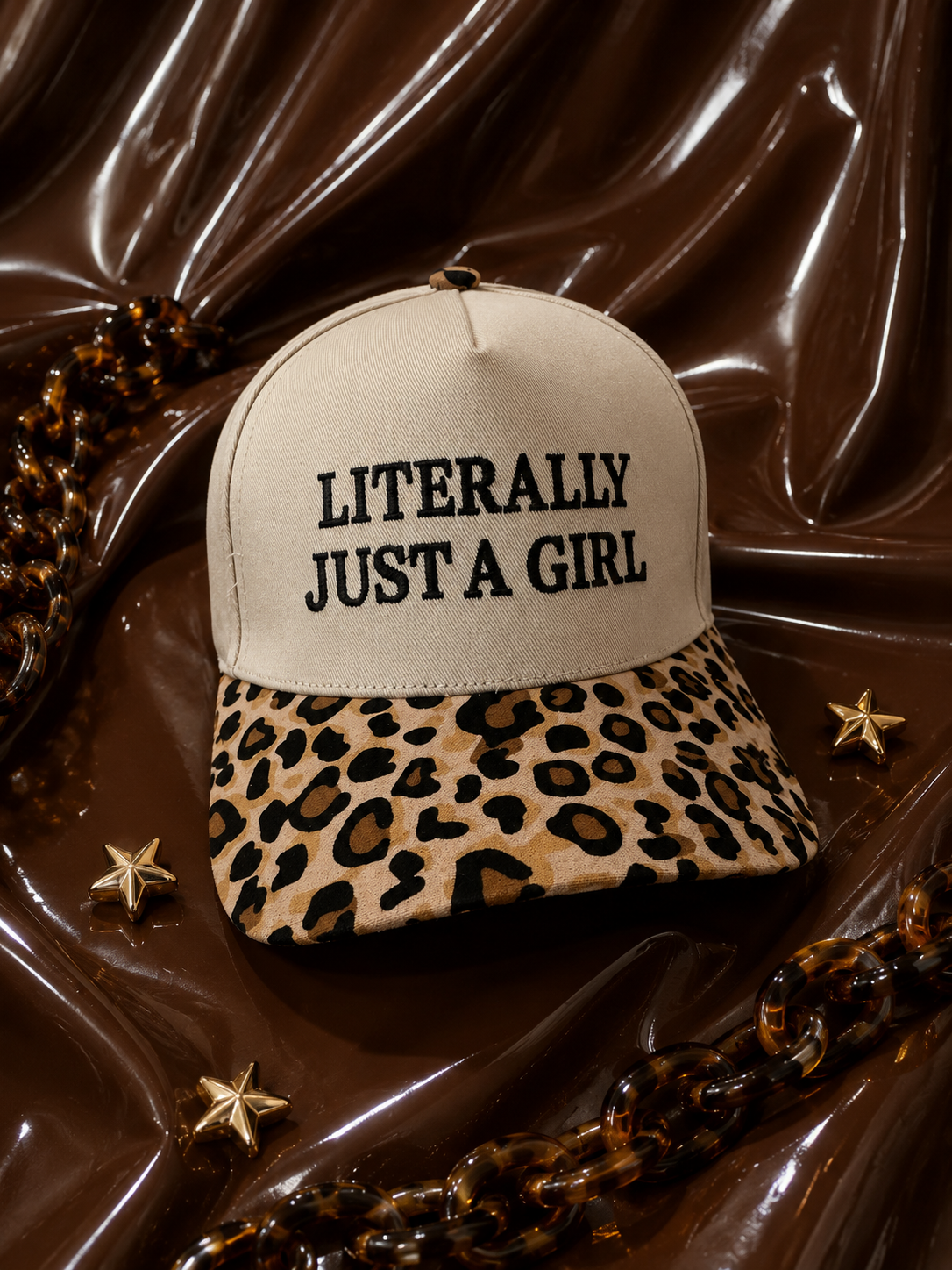 Leopard Literally Just A Girl Hat