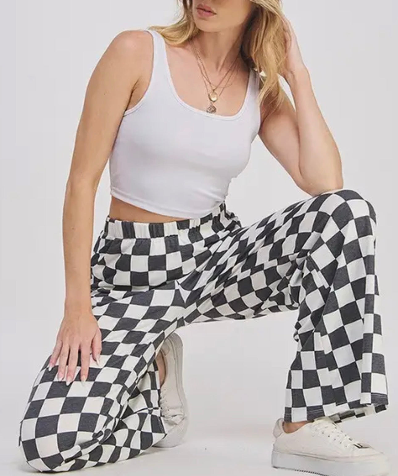 Charcoal Checkmate Pants