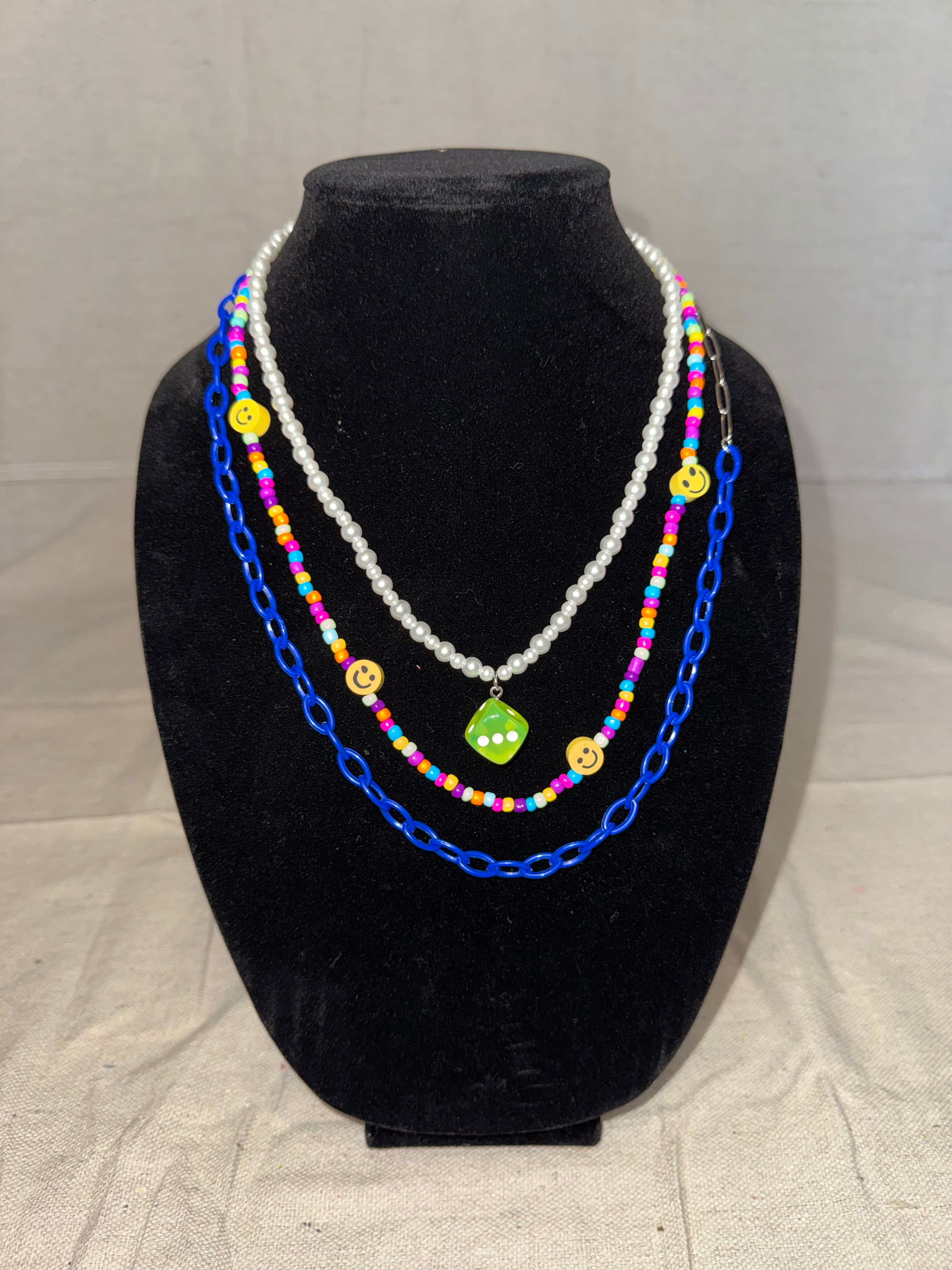Electric Smiley Dice Stack