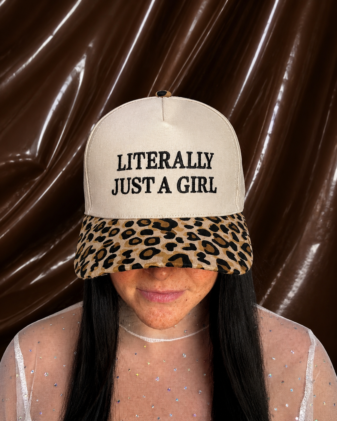 Leopard Literally Just A Girl Hat