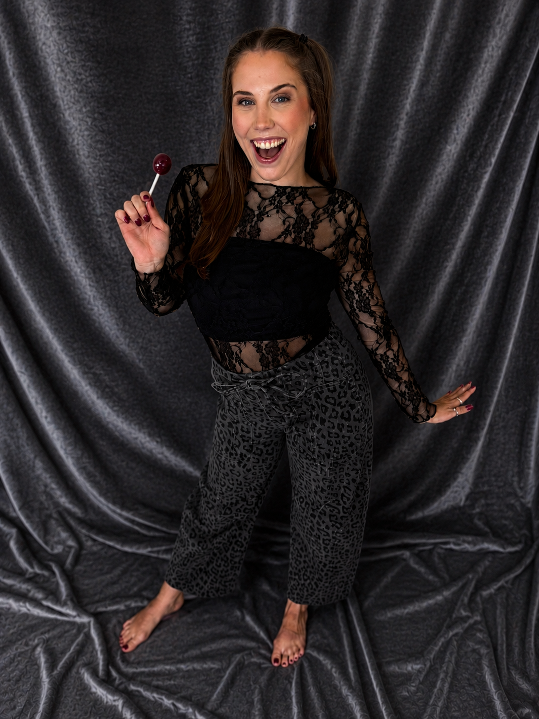 Midnight Lace Mesh Top