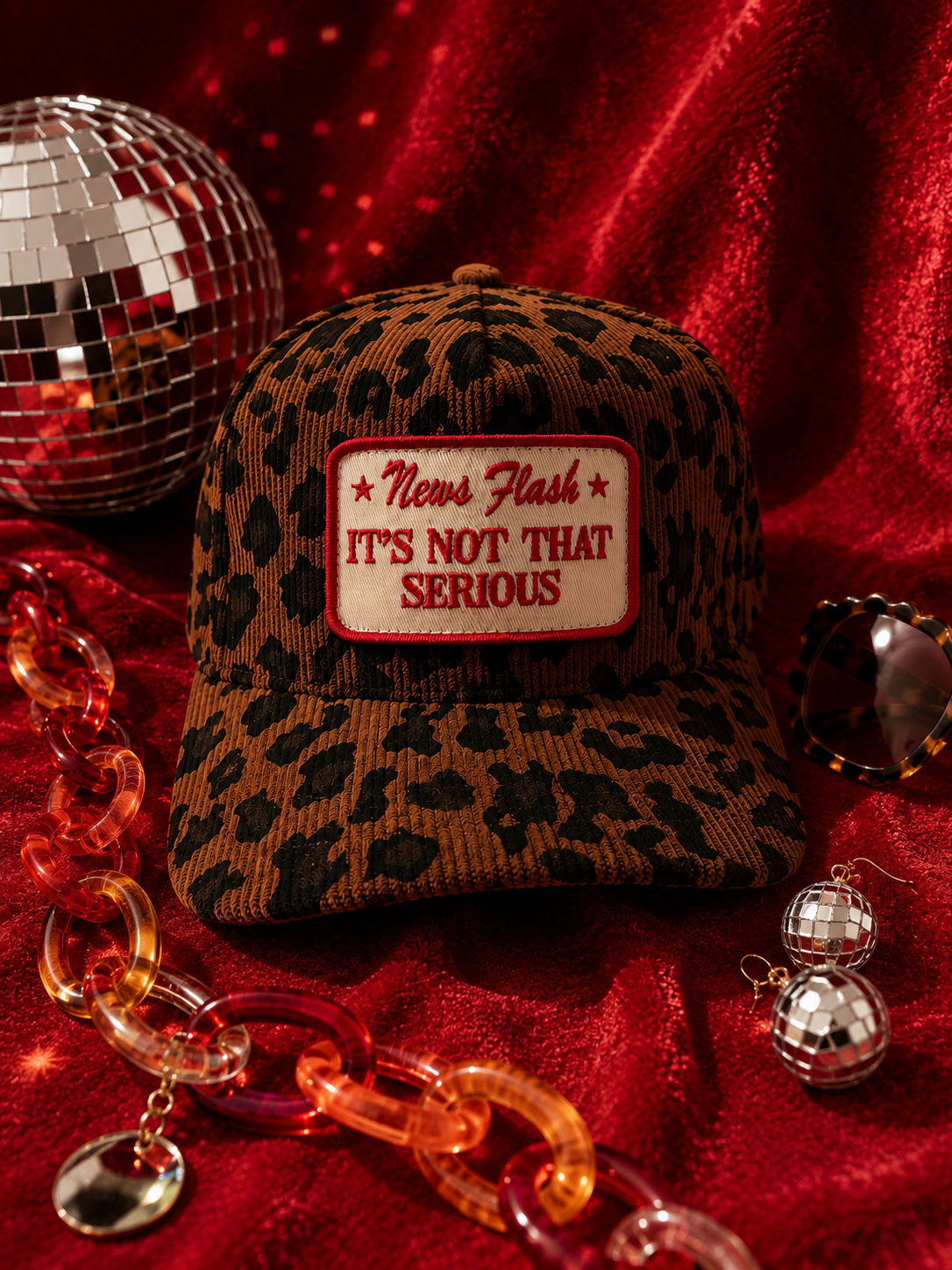 News Flash Leopard Hat