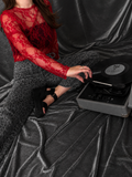 Cherry Heat Lace Mesh Top