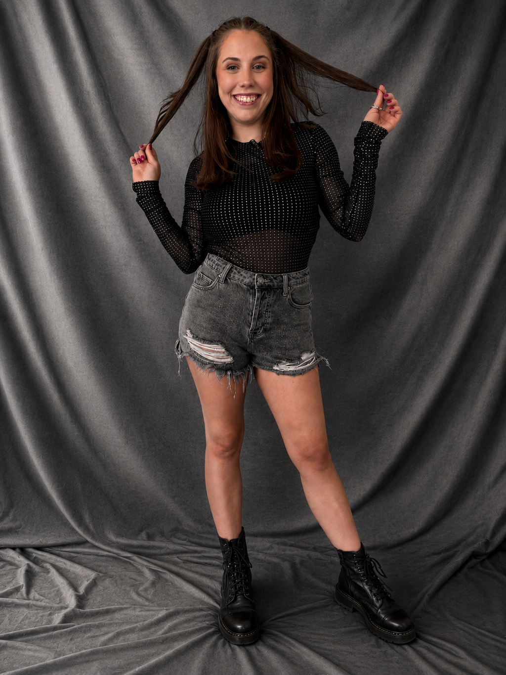 All That Glitters Mesh Top