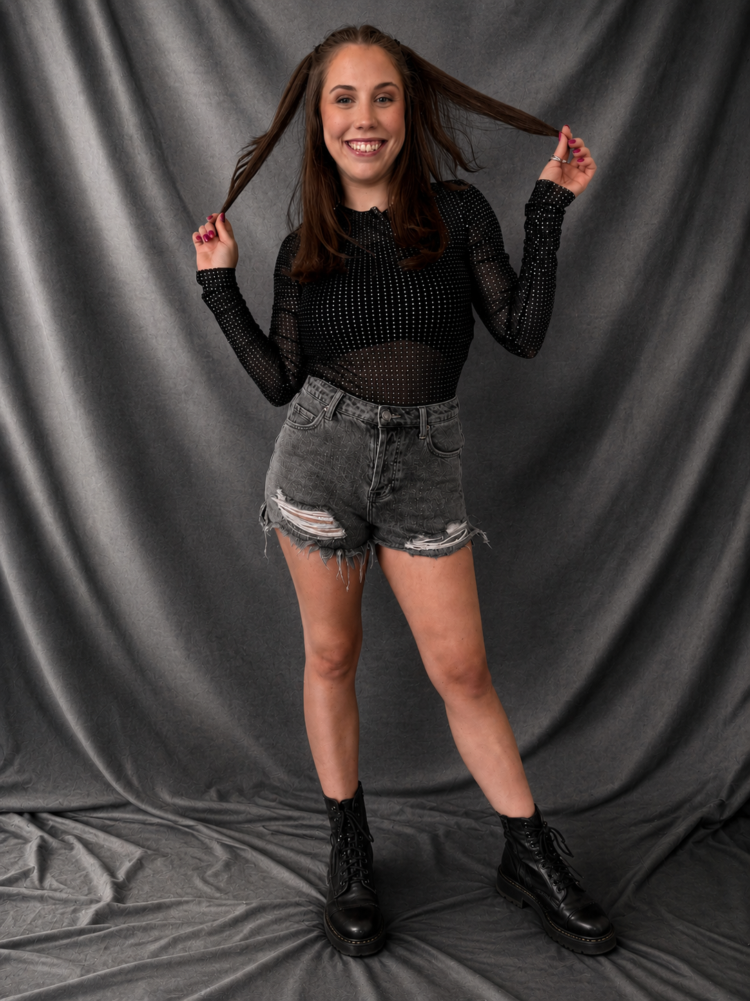 All That Glitters Mesh Top