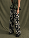 Camo Star Girl Wide Leg Pants