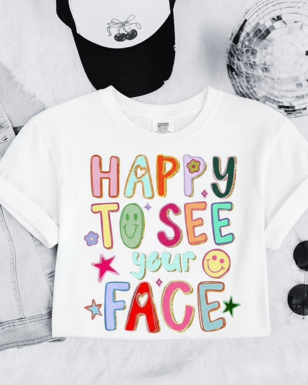 Happy To See Your Face Graphic Tee