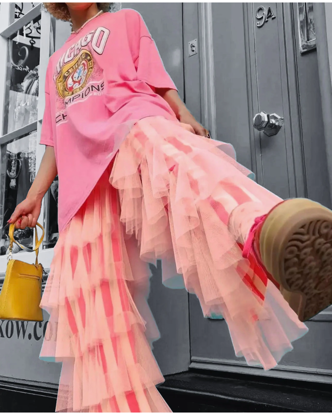 Pretty in Pink Ruffle Pants