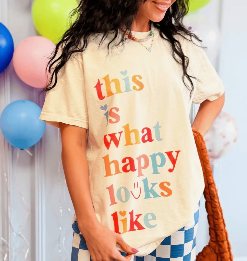 This Is What Happy Looks Like Graphic Tee