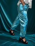 Electric Blue Cargo Joggers