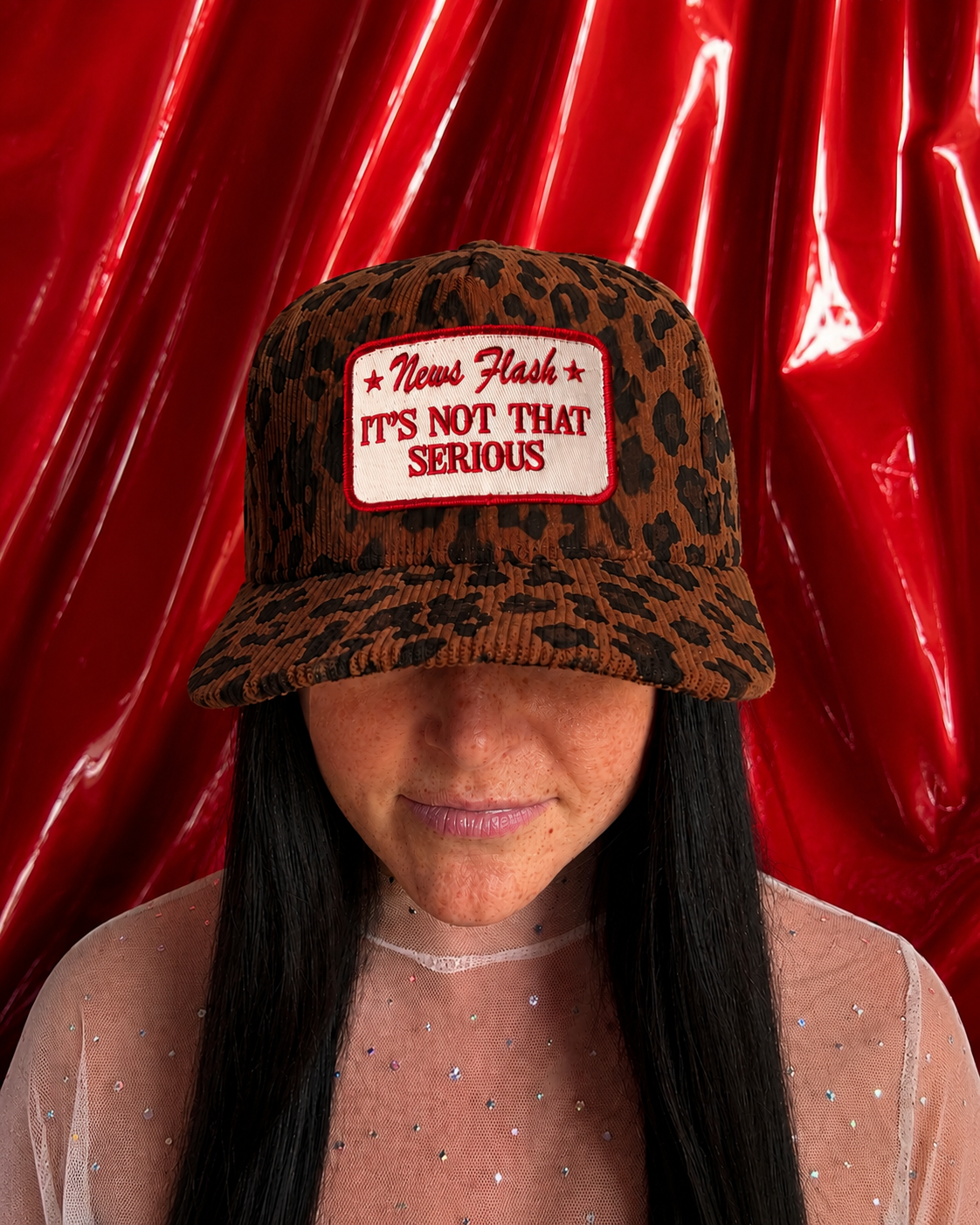 News Flash Leopard Hat