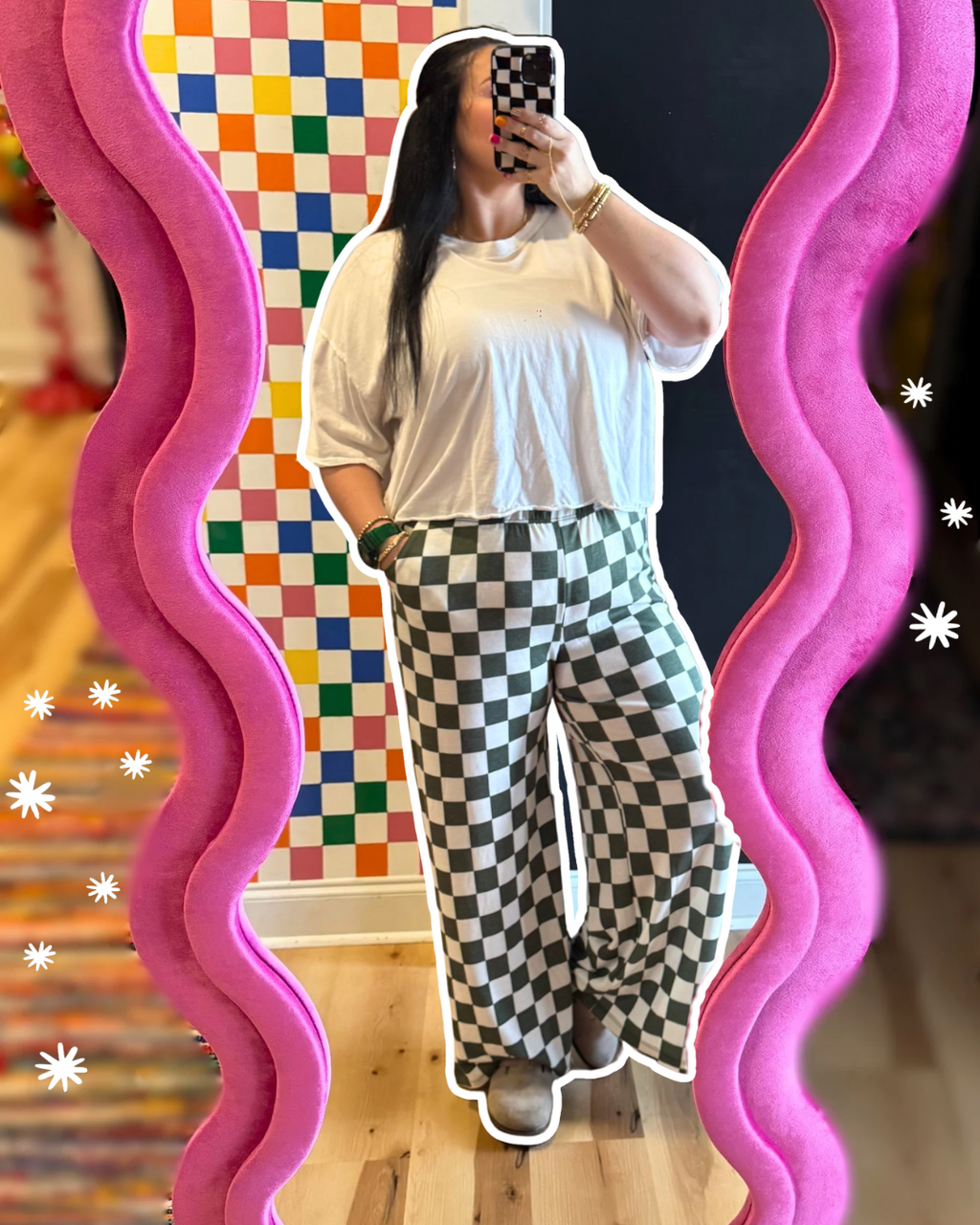 Easy Day Check Pants