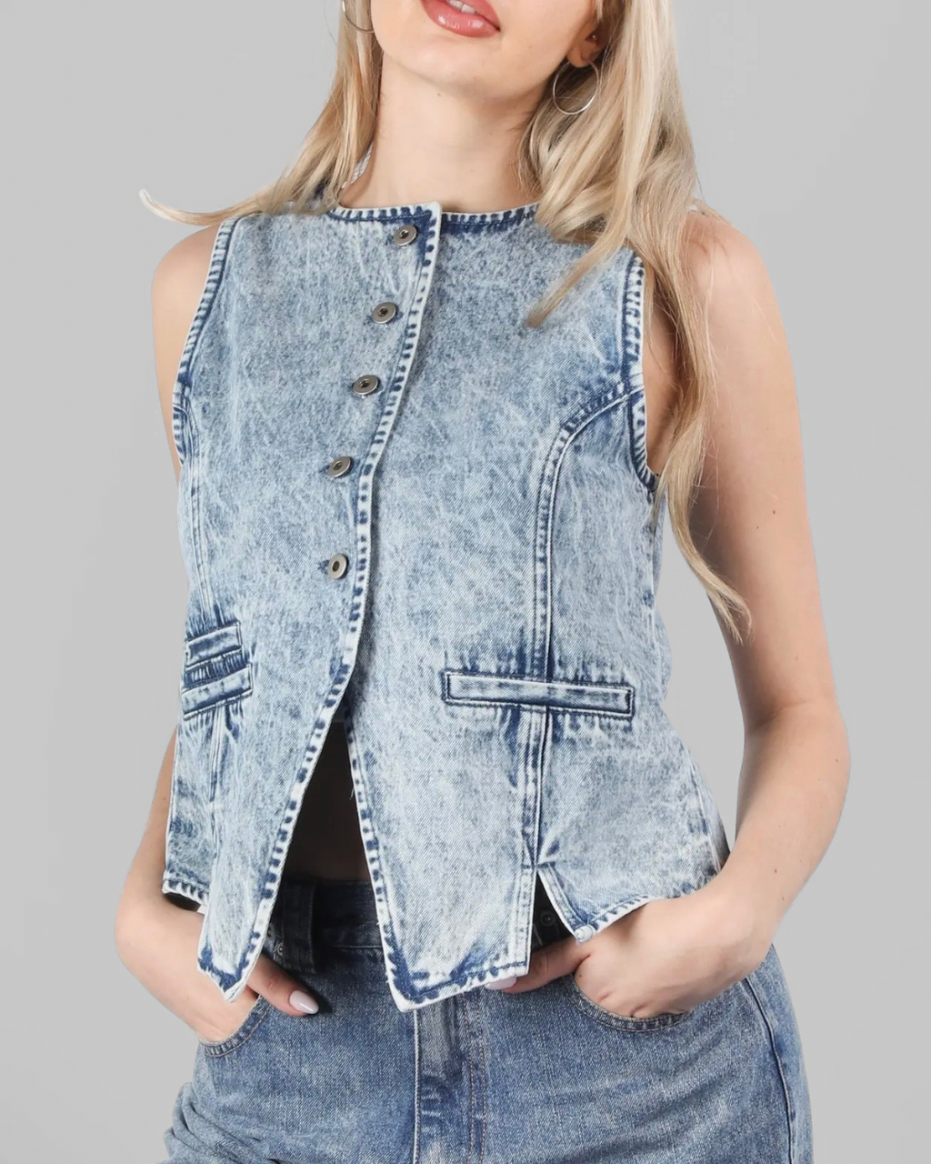 Cool Girl Denim Vest