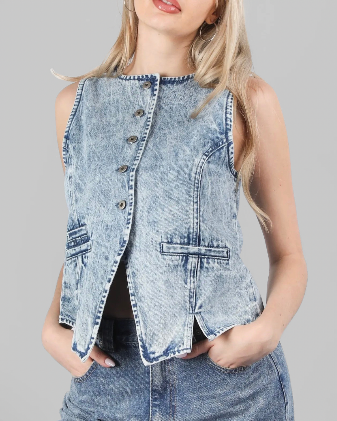 Cool Girl Denim Vest