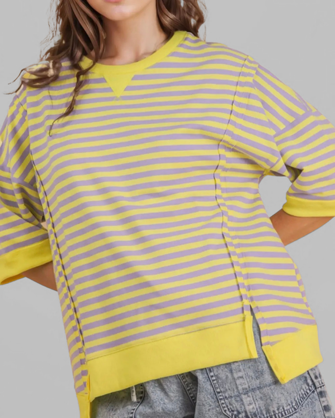 Lime Stripe Top
