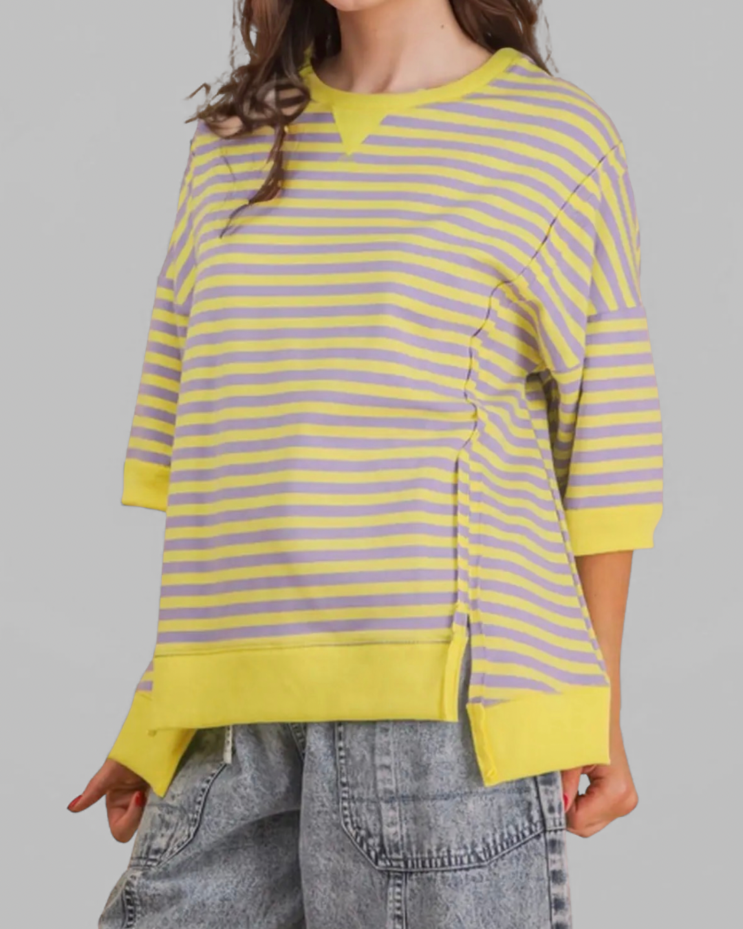 Lime Stripe Top