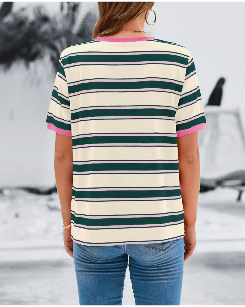 Preppy Pop Striped Top