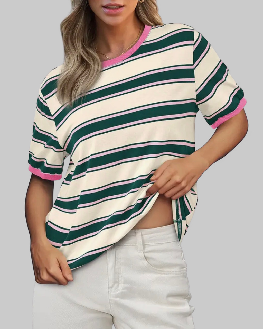 Preppy Pop Striped Top