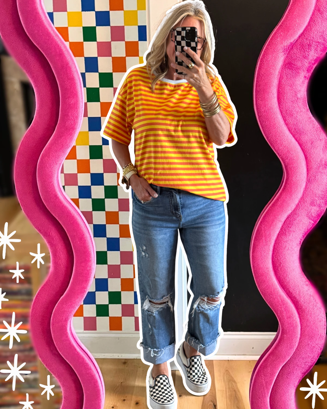 Sunburst Stripe Tee