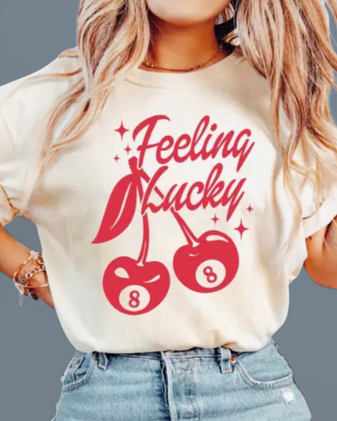 Feeling Lucky Cherry Graphic Tee