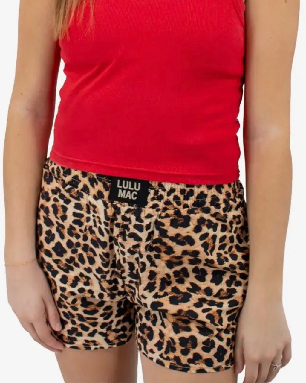 Off Duty Structured Leopard Shorts