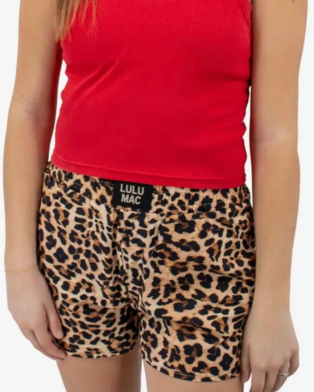 Off Duty Structured Leopard Shorts
