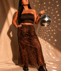 Leopard Sheer Maxi Skirt